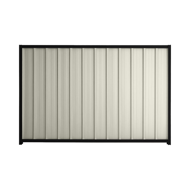 Good Neighbour® Superdek® 2100mm High Fence Panel Sheet: Off White Post/Track: Ebony