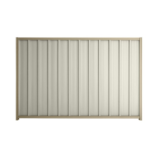 Good Neighbour® Superdek® 2100mm High Fence Panel Sheet: Off White Post/Track: Merino