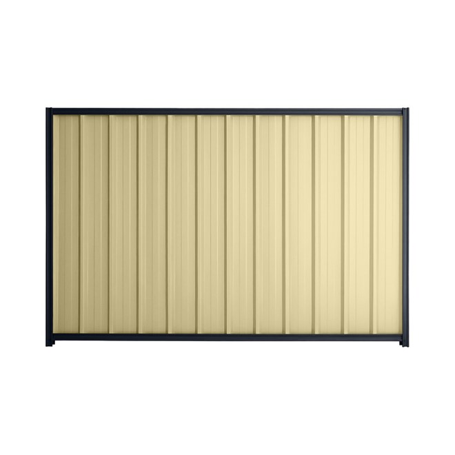 Good Neighbour® Superdek® 2100mm High Fence Panel Sheet: Primrose Post/Track: Dark Stone