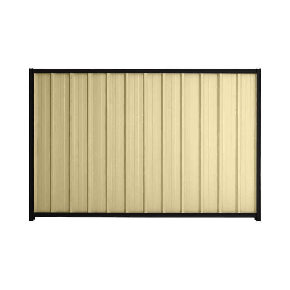 Good Neighbour® Superdek® 2100mm High Fence Panel Sheet: Primrose Post/Track: Ebony