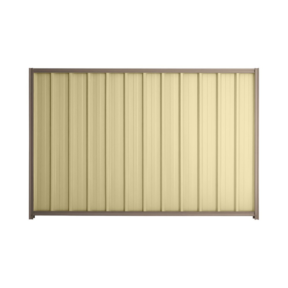 Good Neighbour® Superdek® 2100mm High Fence Panel Sheet: Primrose Post/Track: Marsh