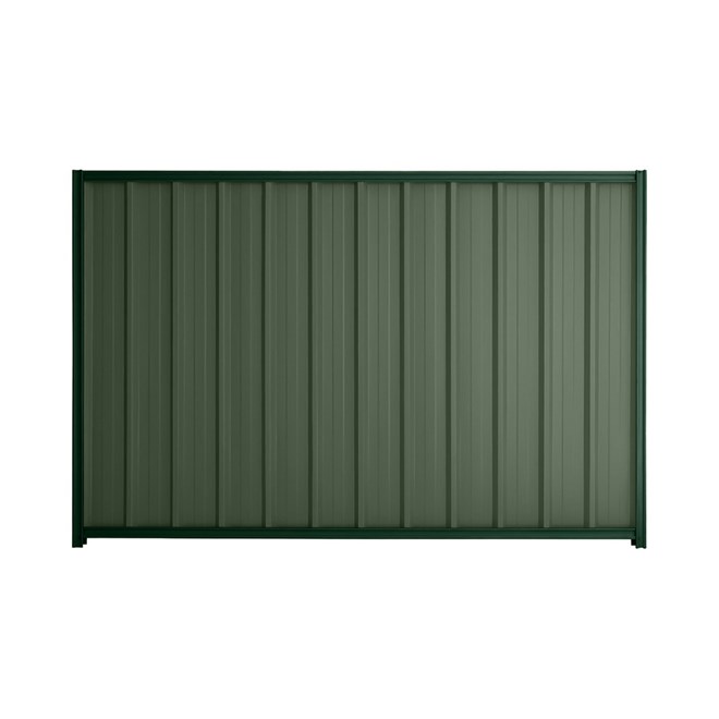 Good Neighbour® Superdek® 2100mm High Fence Panel Sheet: Rivergum Post/Track: Caulfield Green