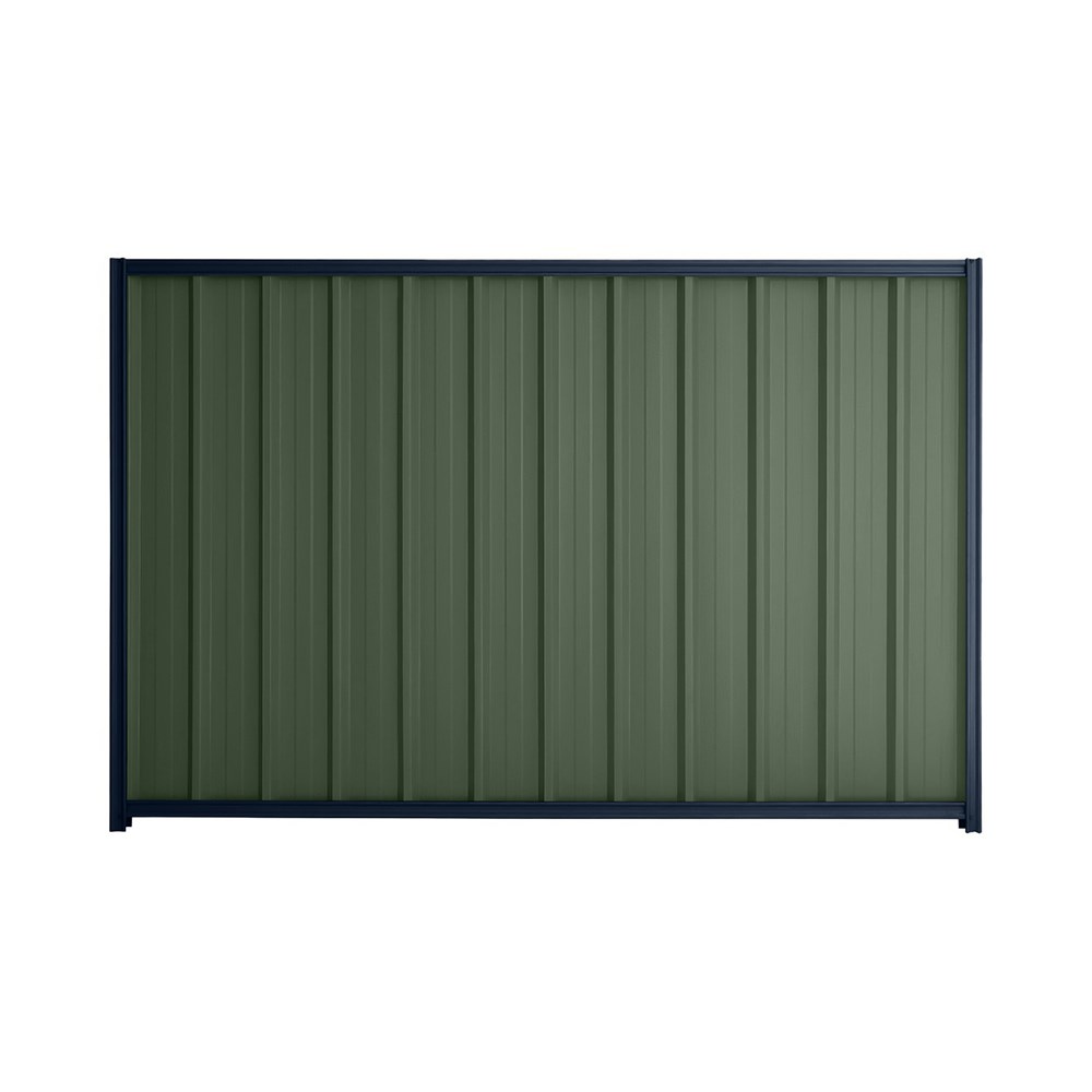 Good Neighbour® Superdek® 2100mm High Fence Panel Sheet: Rivergum Post/Track: Mountain Blue