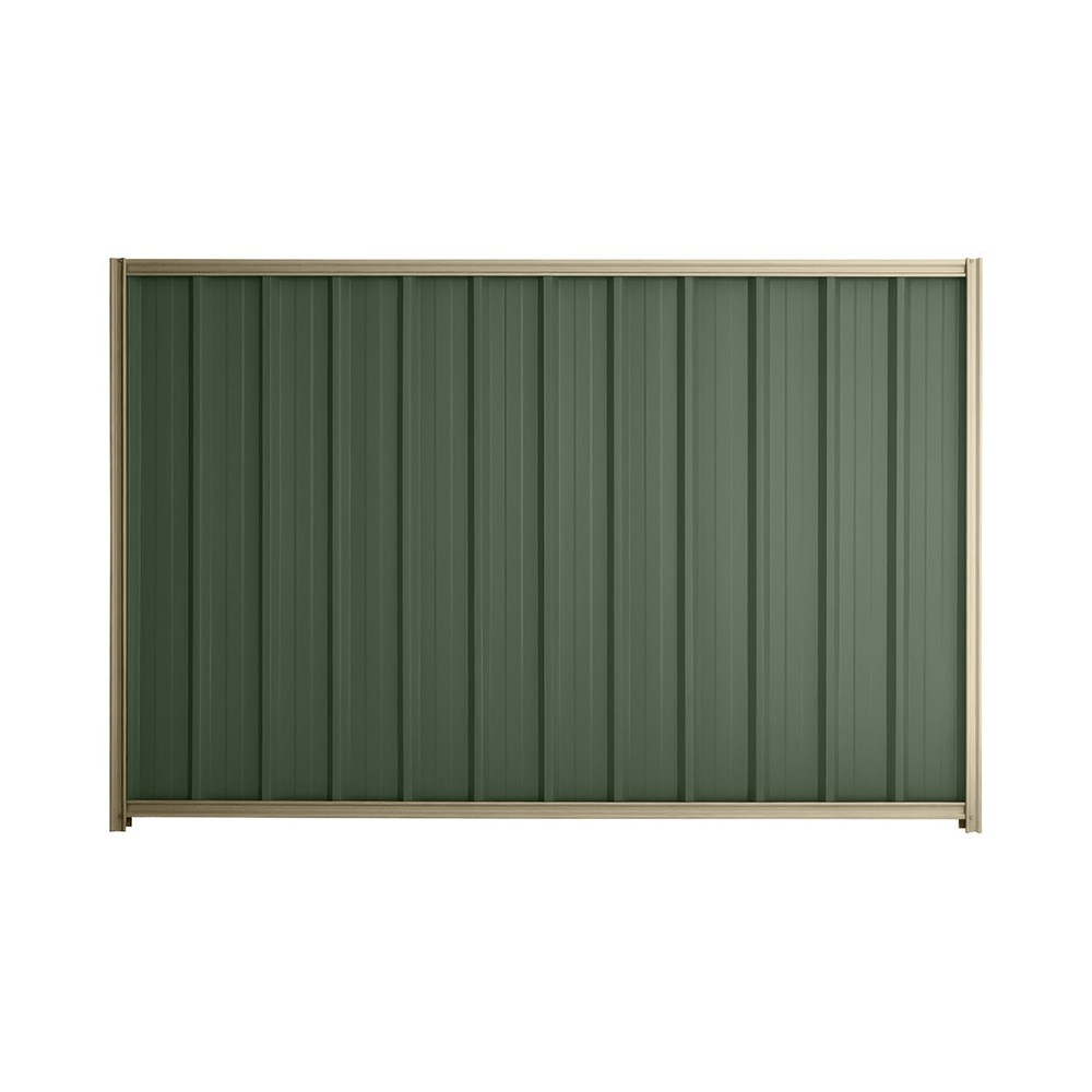 Good Neighbour® Superdek® 2100mm High Fence Panel Sheet: Rivergum Post/Track: Merino