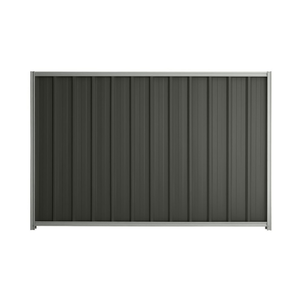 Good Neighbour® Superdek® 2100mm High Fence Panel Sheet: Slate Grey Post/Track: Gull Grey