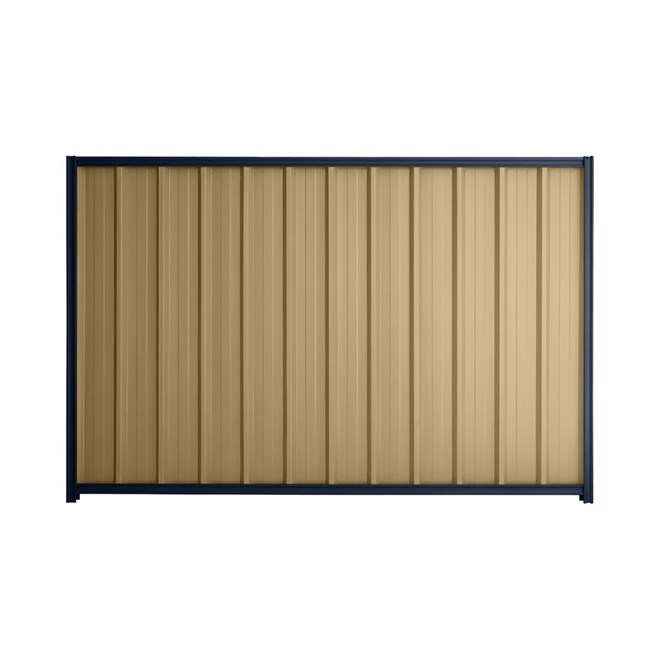 Good Neighbour® Superdek® 2100mm High Fence Panel Sheet: Wheat Post/Track: Mountain Blue