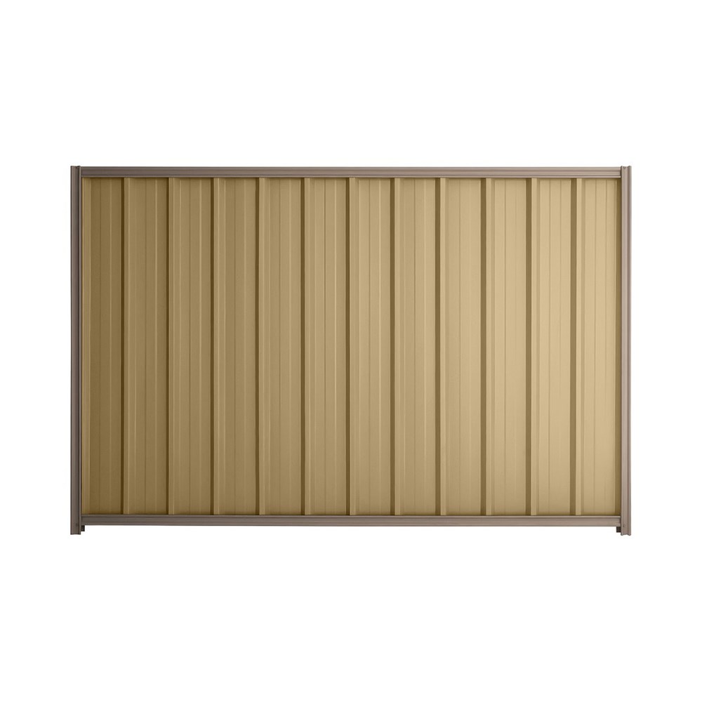 Good Neighbour® Superdek® 2100mm High Fence Panel Sheet: Wheat Post/Track: Marsh