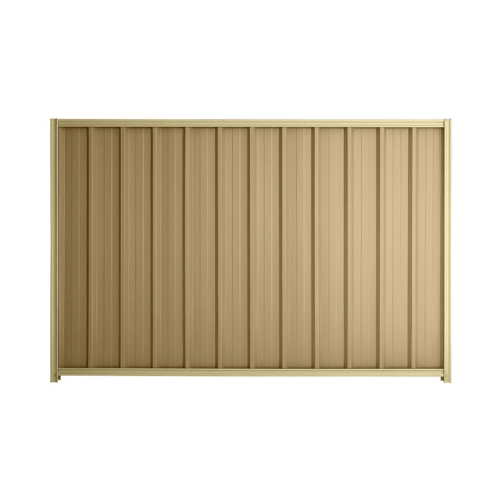 Good Neighbour® Superdek® 2100mm High Fence Panel Sheet: Wheat Post/Track: Primrose
