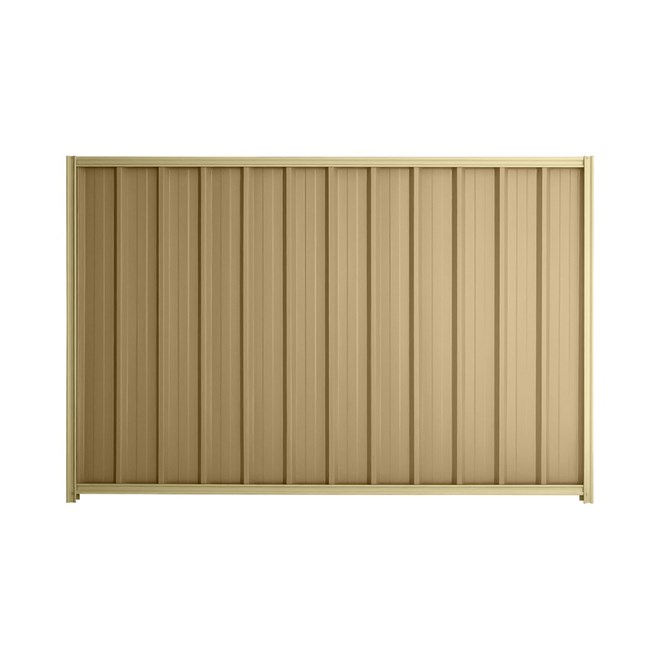 Good Neighbour® Superdek® 2100mm High Fence Panel Sheet: Wheat Post/Track: Primrose