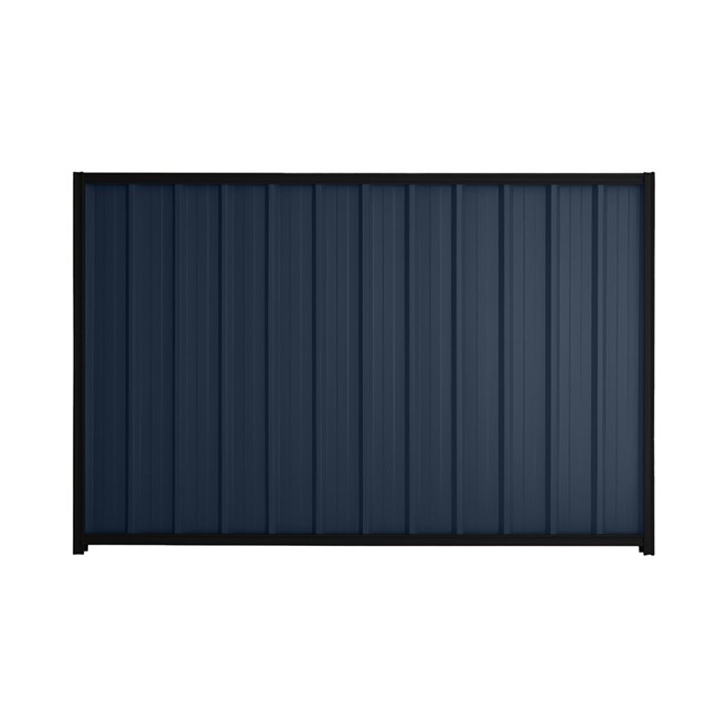 Good Neighbour® Superdek® 900mm High Fence Panel Sheet: Mountain Blue Post/Track: Ebony