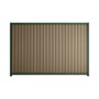 Good Neighbour® Smartspan® 1200mm High Fence Panel Sheet: Beige Post/Track: Caulfield Green