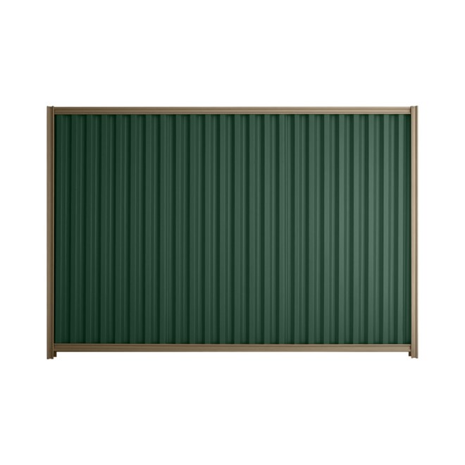 Good Neighbour® Smartspan® 1200mm High Fence Panel Sheet: Caulfield Green Post/Track: Beige
