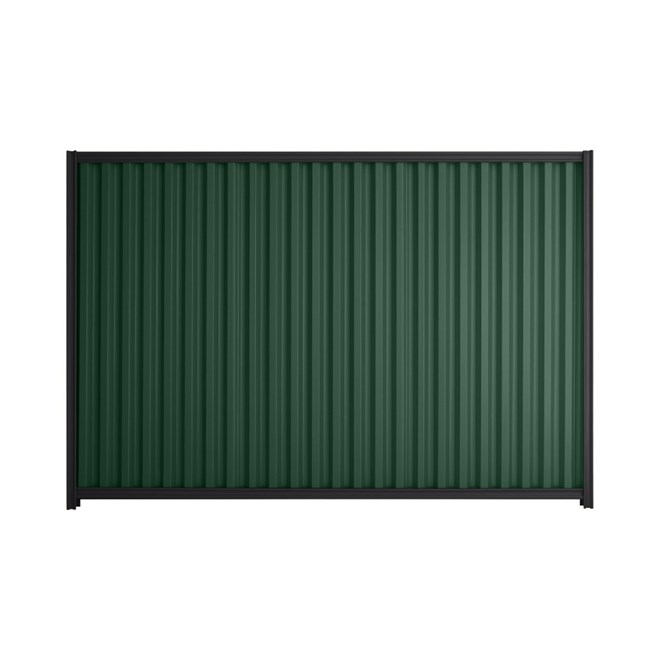 Good Neighbour® Smartspan® 1200mm High Fence Panel Sheet: Caulfield Green Post/Track: Gun Metal Grey