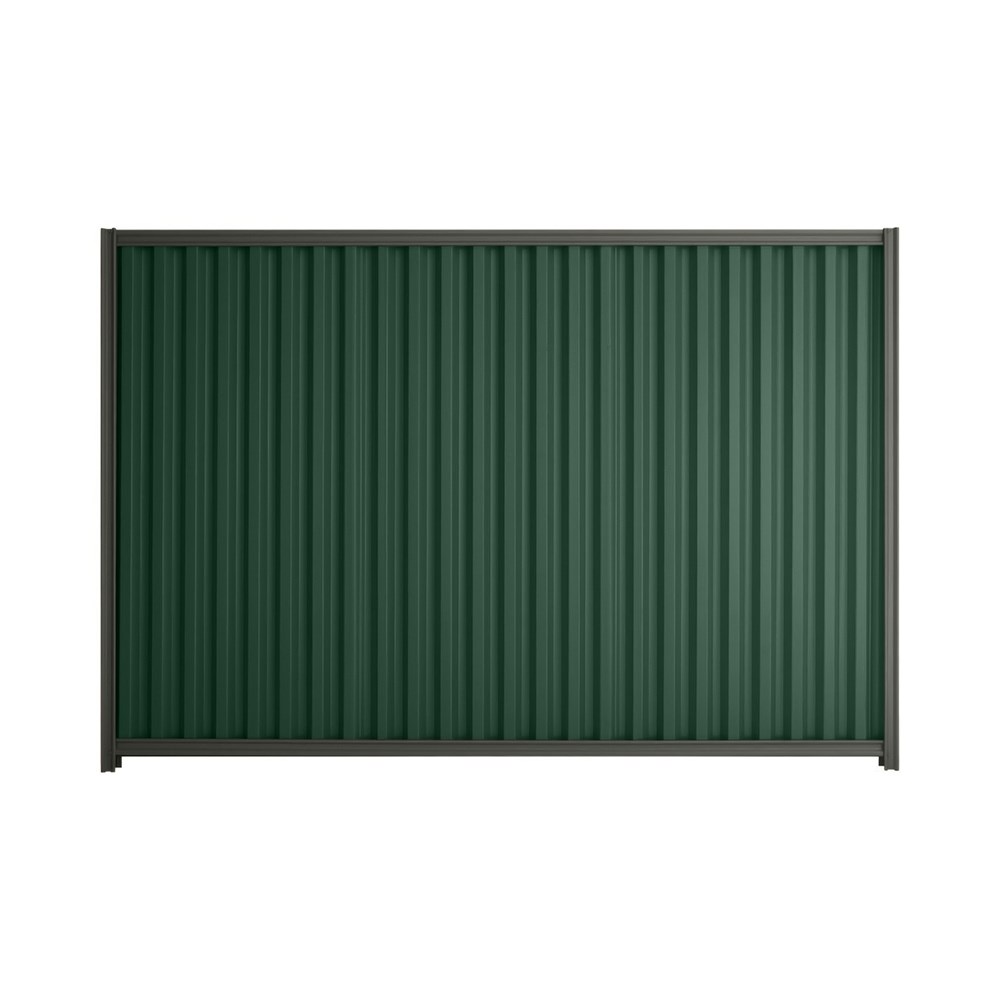Good Neighbour® Smartspan® 1200mm High Fence Panel Sheet: Caulfield Green Post/Track: Slate Grey