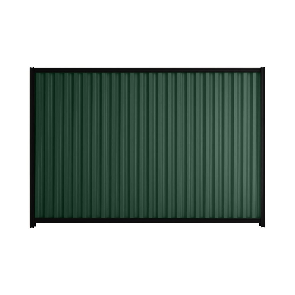 Good Neighbour® Smartspan® 1500mm High Fence Panel Sheet: Caulfield Green Post/Track: Ebony