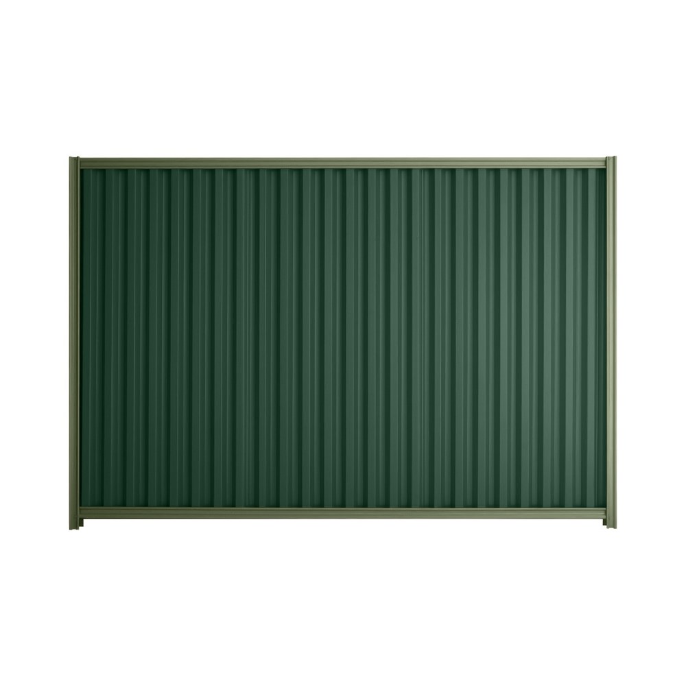 Good Neighbour® Smartspan® 1500mm High Fence Panel Sheet: Caulfield Green Post/Track: Mist Green