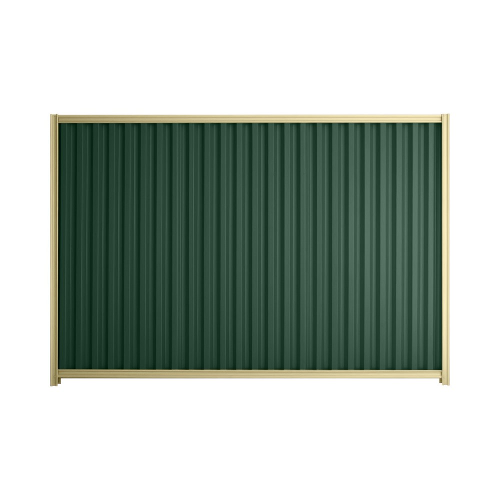 Good Neighbour® Smartspan® 1500mm High Fence Panel Sheet: Caulfield Green Post/Track: Primrose