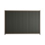 Good Neighbour® Smartspan® 1500mm High Fence Panel Sheet: Slate Grey Post/Track: Iron Bark