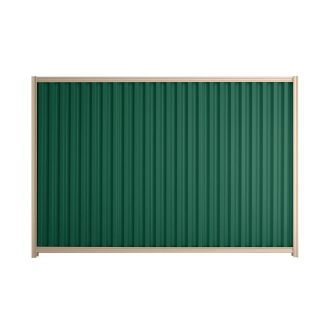 Good Neighbour Smartspan 1800mm High Fence Panel Sheet: Caulfield Green, Post/Track: Merino