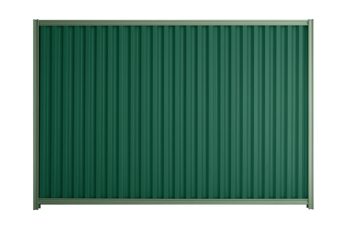 Good Neighbour Smartspan 1800mm High Fence Panel Sheet: Caulfield Green, Post/Track: Mist Green