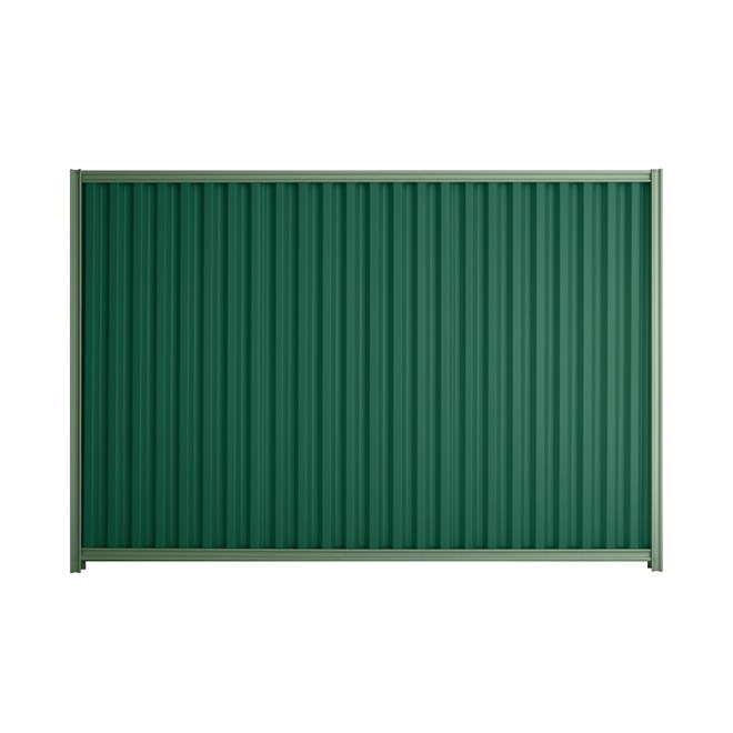 Good Neighbour Smartspan 1800mm High Fence Panel Sheet: Caulfield Green, Post/Track: Mist Green
