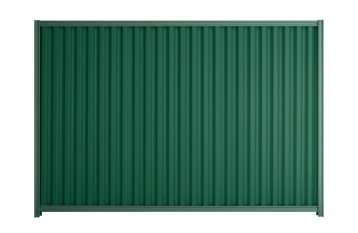 Good Neighbour Smartspan 1800mm High Fence Panel Sheet: Caulfield Green, Post/Track: Rivergum