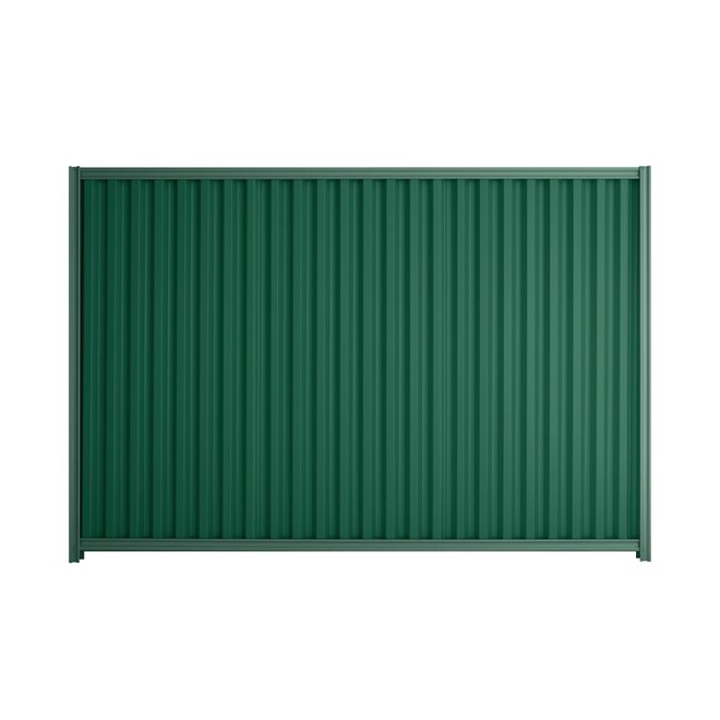 Good Neighbour Smartspan 1800mm High Fence Panel Sheet: Caulfield Green, Post/Track: Rivergum