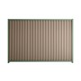 Good Neighbour Smartspan 2100mm High Fence Panel Sheet: Beige, Post/Track: Mist Green
