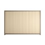 Good Neighbour Smartspan 2100mm High Fence Panel Sheet: Primrose, Post/Track: Beige