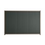 Good Neighbour Smartspan 2100mm High Fence Panel Sheet: Slate Grey, Post/Track: Beige