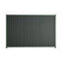 Good Neighbour Smartspan 2100mm High Fence Panel Sheet: Slate Grey, Post/Track: Mist Green