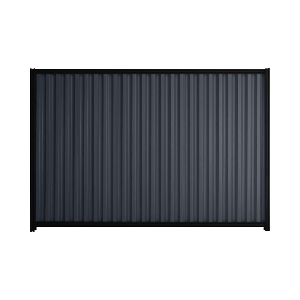 Good Neighbour® Smartspan® 1500mm High Fence Panel Sheet: Dark Stone Post/Track: Ebony