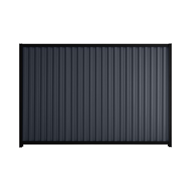Good Neighbour® Smartspan® 1500mm High Fence Panel Sheet: Dark Stone Post/Track: Ebony