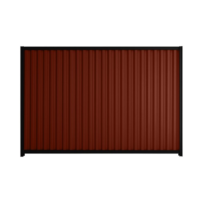 Good Neighbour® Smartspan® 1500mm High Fence Panel Sheet: Heritage Red Post/Track: Ebony