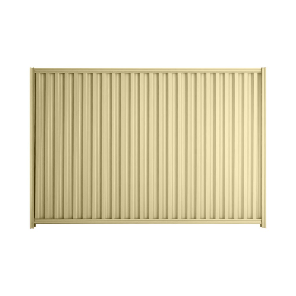 Good Neighbour® Smartspan® 1500mm High Fence Panel Sheet: Primrose Post/Track: Primrose