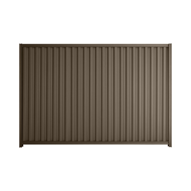 Good Neighbour® Smartspan® 1800mm High Fence Panel Sheet: Banyan Brown Post/Track: Banyan Brown