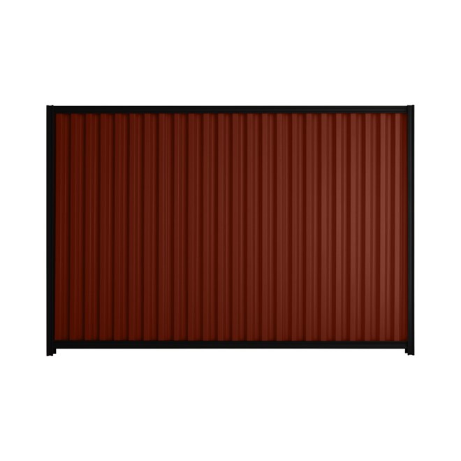 Good Neighbour® Smartspan® 1800mm High Fence Panel Sheet: Heritage Red Post/Track: Ebony