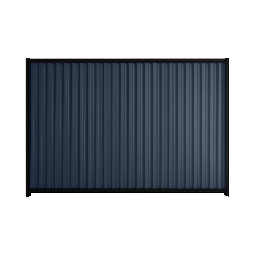 Good Neighbour® Smartspan® 1800mm High Fence Panel Sheet: Mountain Blue Post/Track: Ebony