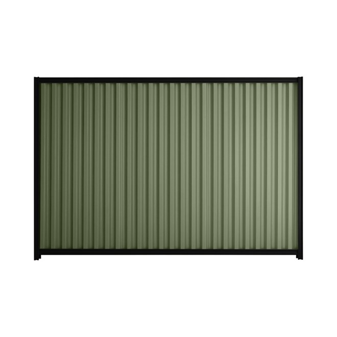 Good Neighbour® Smartspan® 1800mm High Fence Panel Sheet: Mist Green Post/Track: Ebony