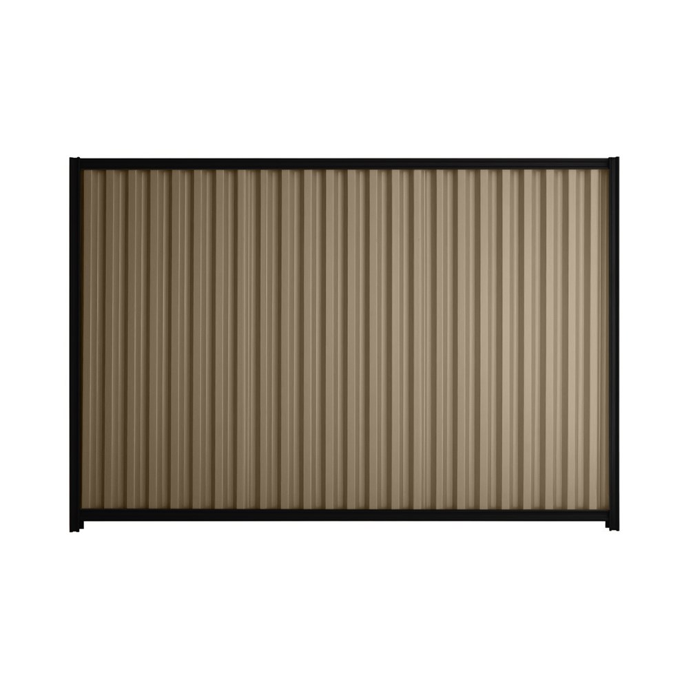 Good Neighbour® Smartspan® 2100mm High Fence Panel Sheet: Beige Post/Track: Ebony