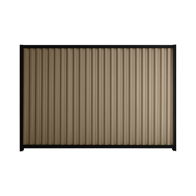 Good Neighbour® Smartspan® 2100mm High Fence Panel Sheet: Beige Post/Track: Ebony