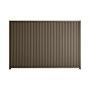 Good Neighbour® Smartspan® 2100mm High Fence Panel Sheet: Banyan Brown Post/Track: Banyan Brown