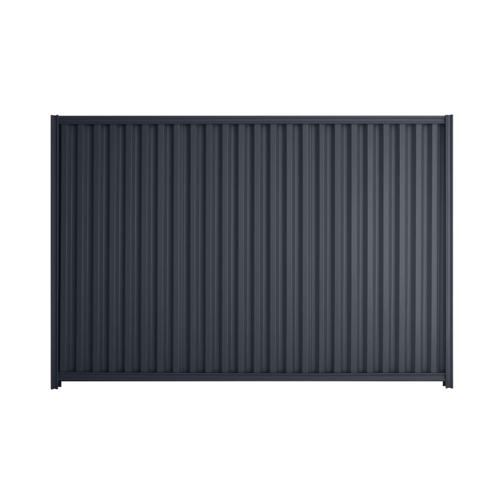Good Neighbour® Smartspan® 2100mm High Fence Panel Sheet: Dark Stone Post/Track: Dark Stone