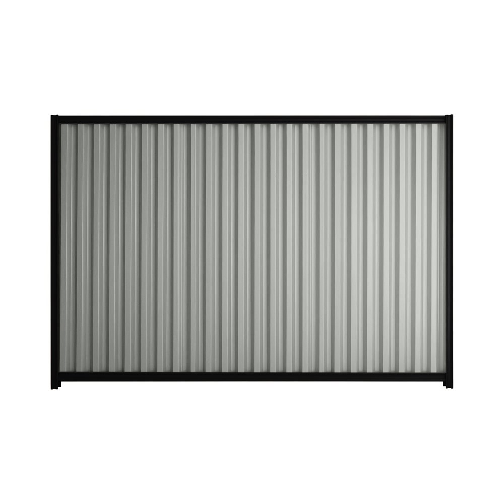 Good Neighbour® Smartspan® 2100mm High Fence Panel Sheet: Gull Grey Post/Track: Ebony