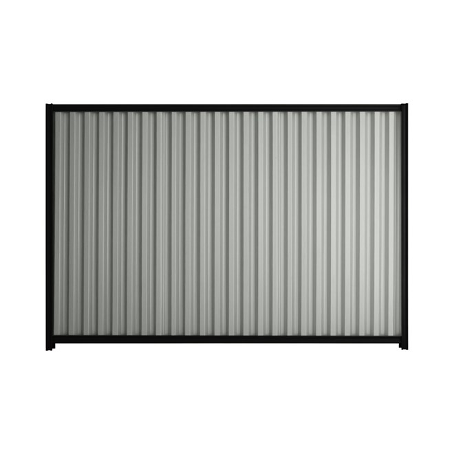 Good Neighbour® Smartspan® 2100mm High Fence Panel Sheet: Gull Grey Post/Track: Ebony