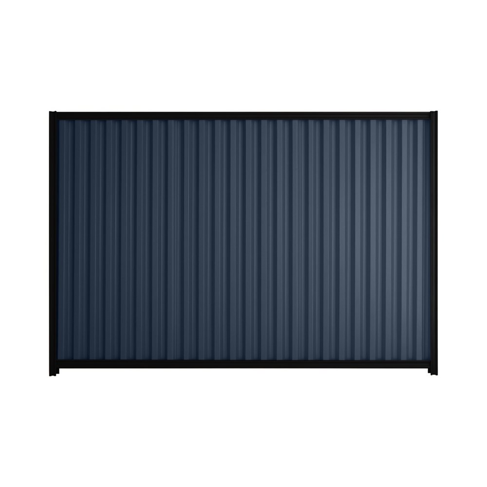 Good Neighbour® Smartspan® 2100mm High Fence Panel Sheet: Mountain Blue Post/Track: Ebony