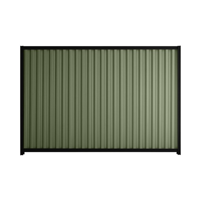 Good Neighbour® Smartspan® 2100mm High Fence Panel Sheet: Mist Green Post/Track: Ebony
