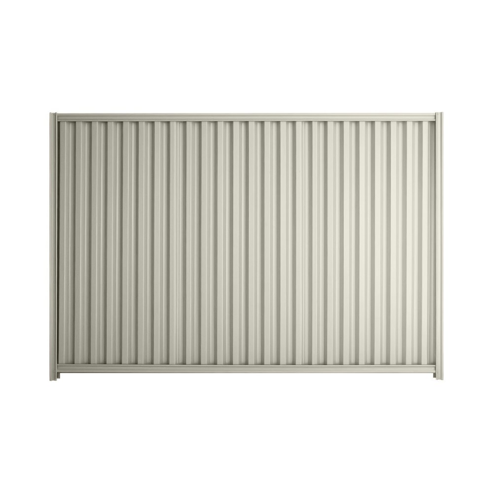 Good Neighbour® Smartspan® 2100mm High Fence Panel Sheet: Off White Post/Track: Off White