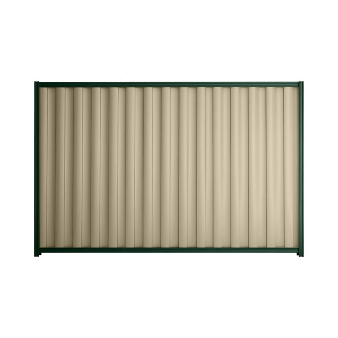 Good Neighbour® Wavelok® 1200mm High Fence Panel Sheet: Merino Post/Track: Caulfield Green