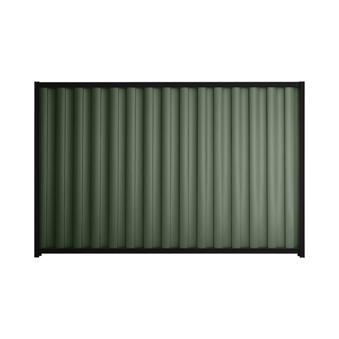 Good Neighbour® Wavelok® 1500mm High Fence Panel Sheet: Rivergum Post/Track: Ebony